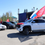 В Чулымском районе прошел автопробег в честь 81-й годовщины Победы